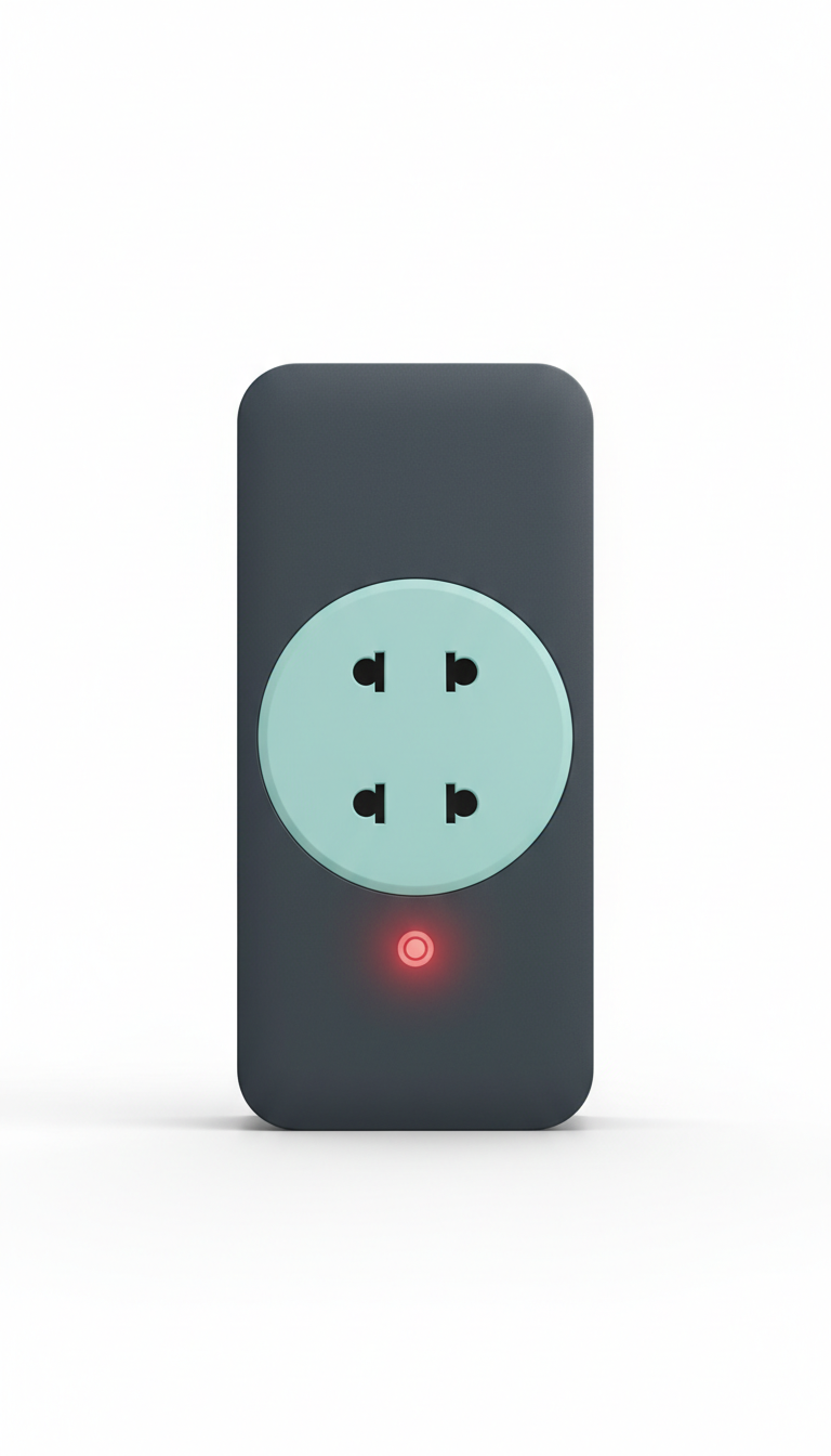 Smart Home Plug with Low-Profile Design