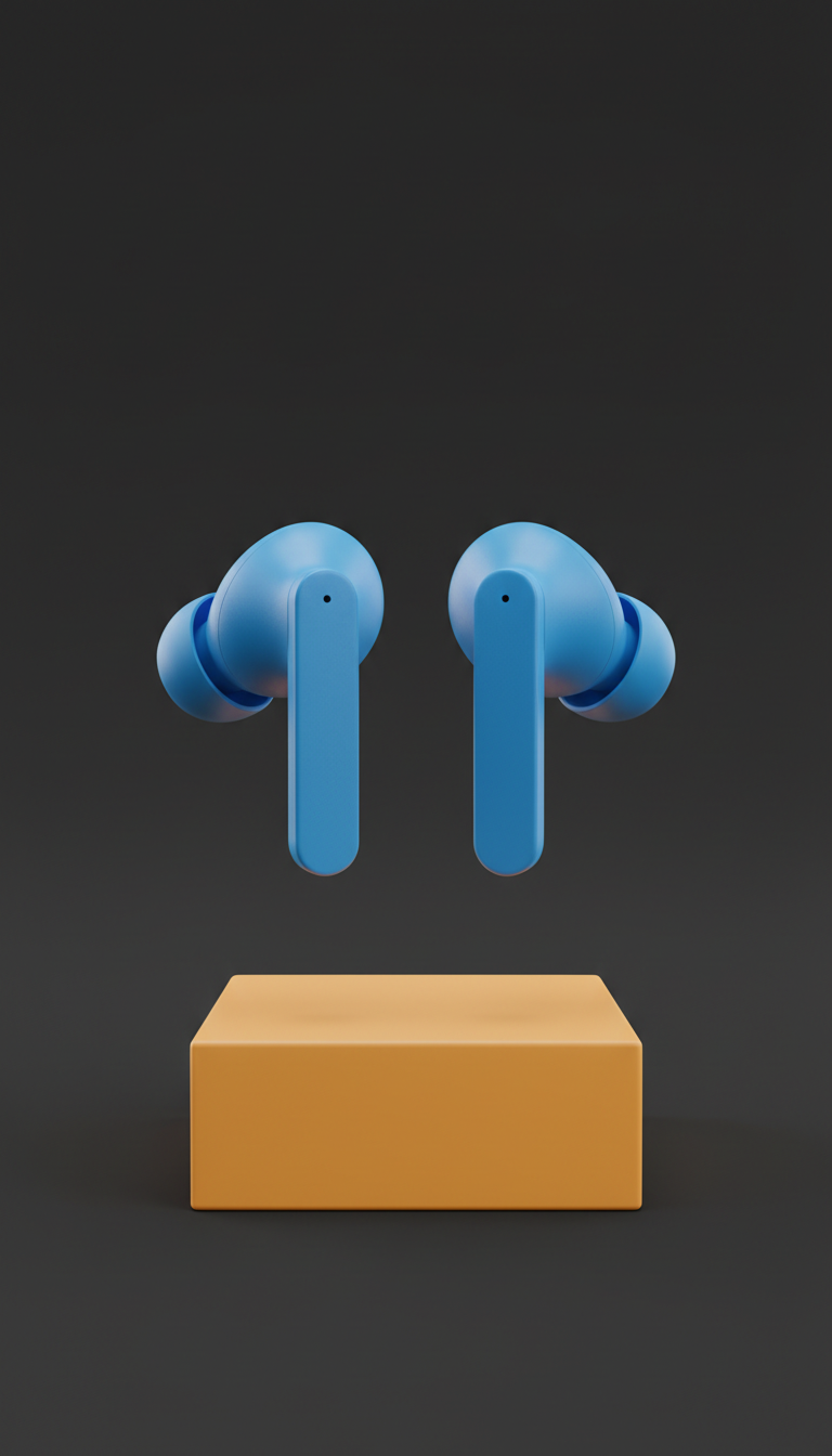 Wireless Earbuds with Neon Accents