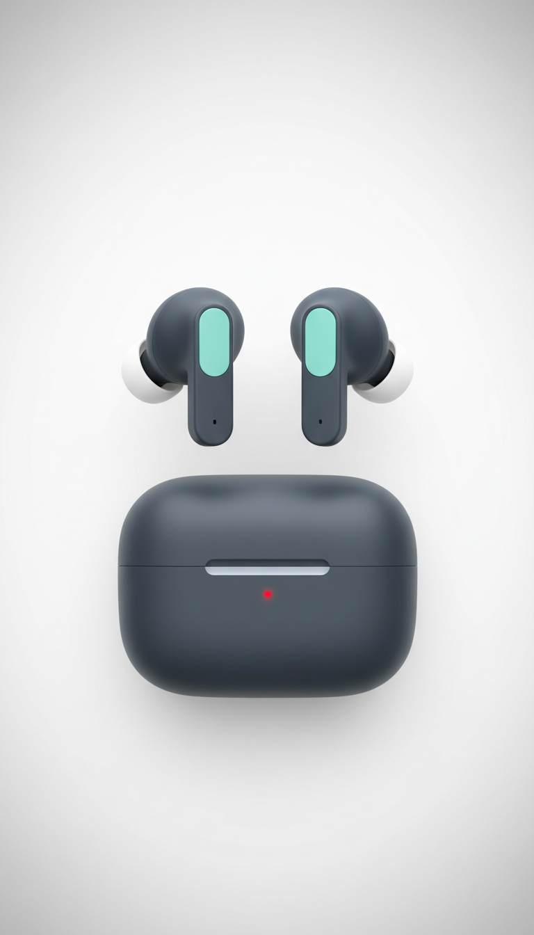 Wireless Earbuds with Vivid Color Finish